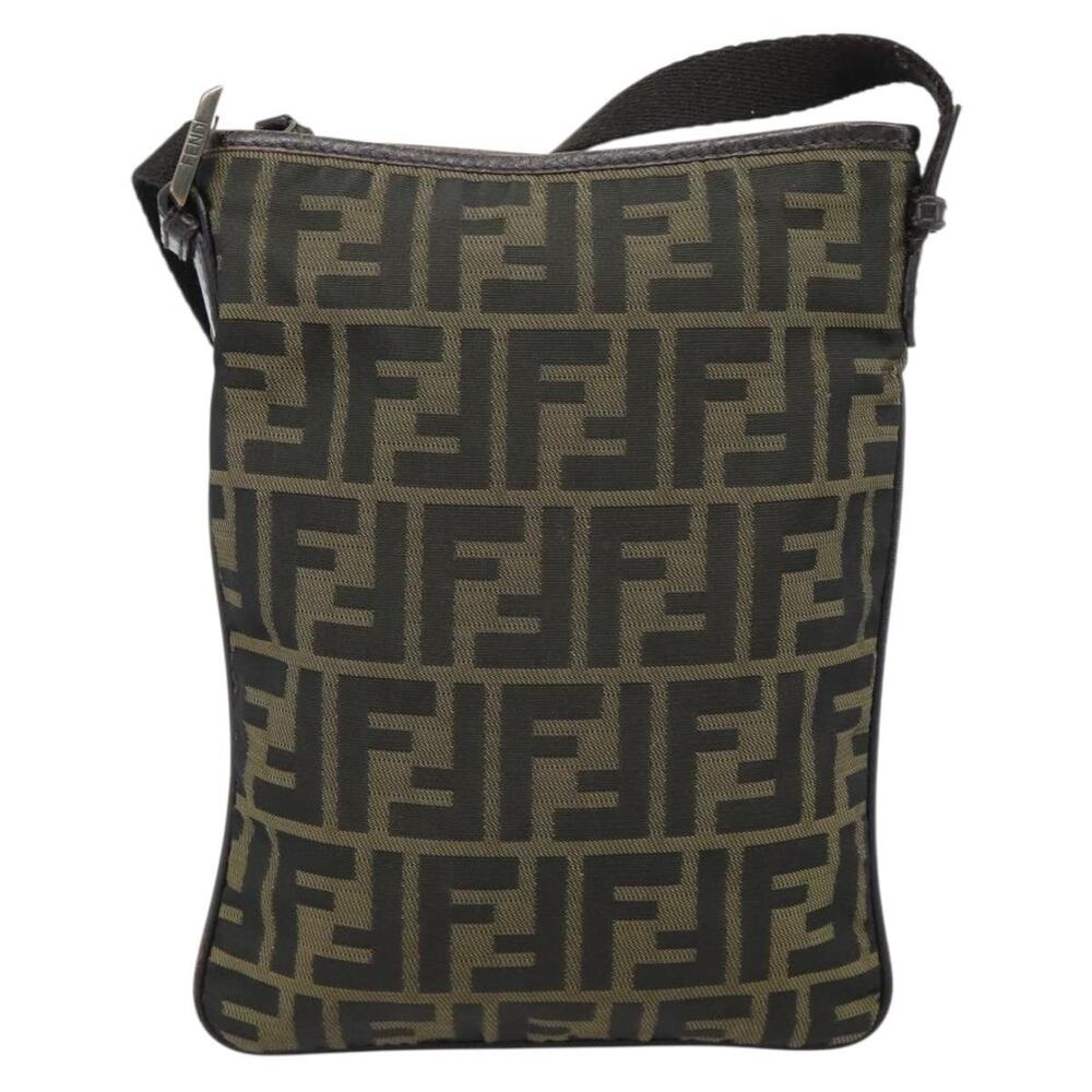 Fendi Zucca Shoulder Bag Black